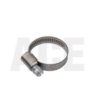 Stainless steel hose clamp 12-20mm, 9mm wide for 1/2" water hose
