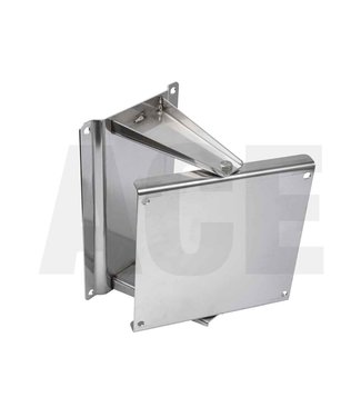 RVS zwenkbare muursteun voor RVS slanghaspel 35meter