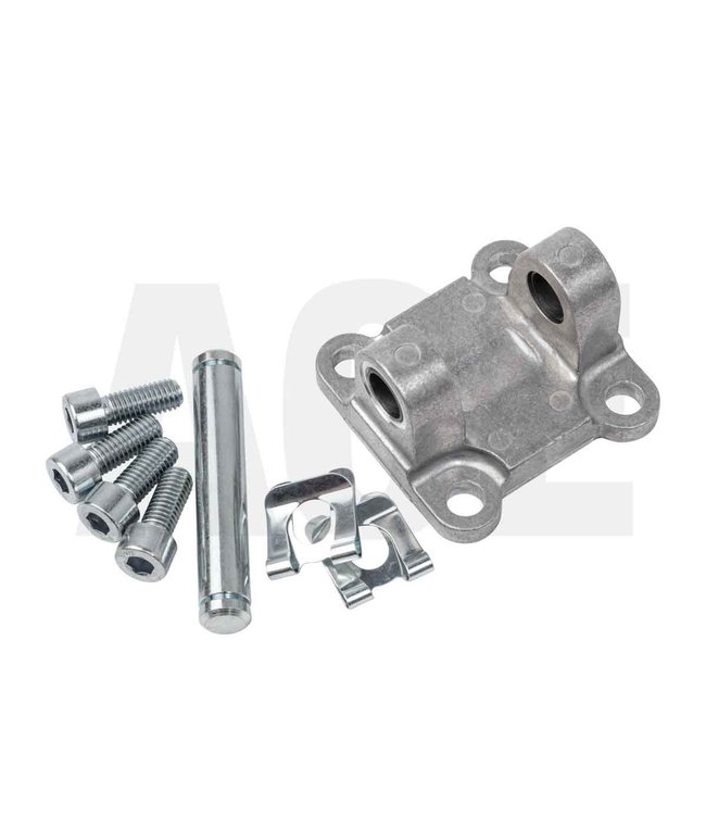 Hinge flange for DN50 air cylinder, side with pin