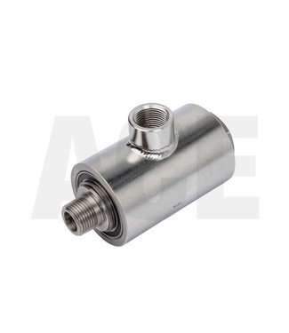 Stainless steel high pressure swivel angled 1/2"