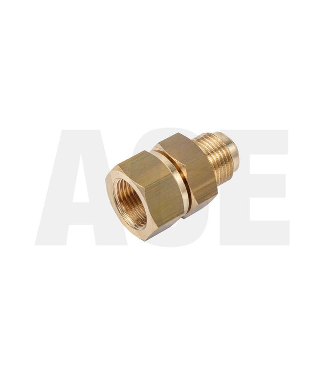 Brass swivel short 3/8" bi/bu for PE806