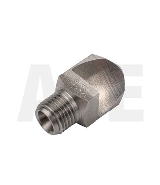 Stainless steel 1/4" shell nozzle 3510, flush pipe