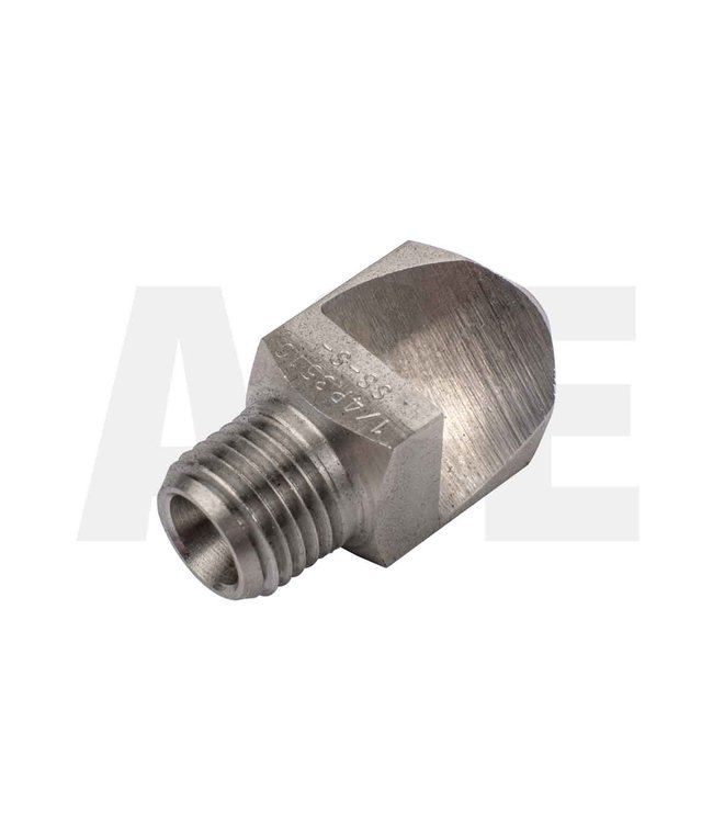 RVS 1/4" schelp nozzle 3510, spoelbuis