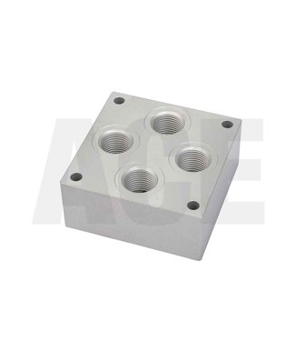 Aluminum manifold block for vickers valve