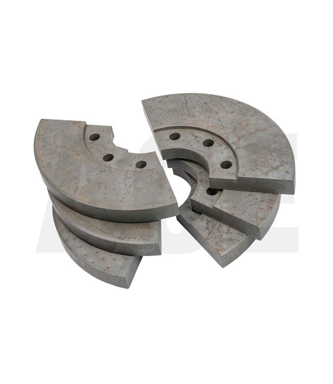 Holz set of 6 segments for divisible turning station