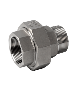 Stainless steel 3/3 coupling 1" inside/outside