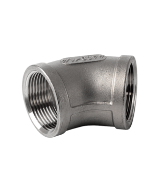 Stainless steel knee 45gr inside/inside 1-1/2"