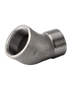 Stainless steel knee 45gr inside/outside 2-1/2"