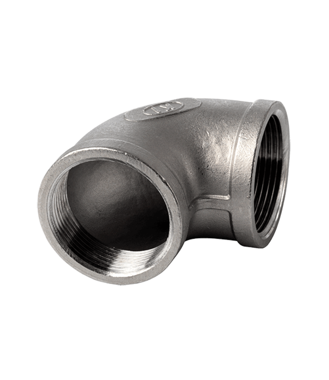 Stainless steel knee 90gr inside/inside 1/4"