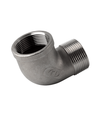 Stainless steel knee 90gr inside/outside 1/4"