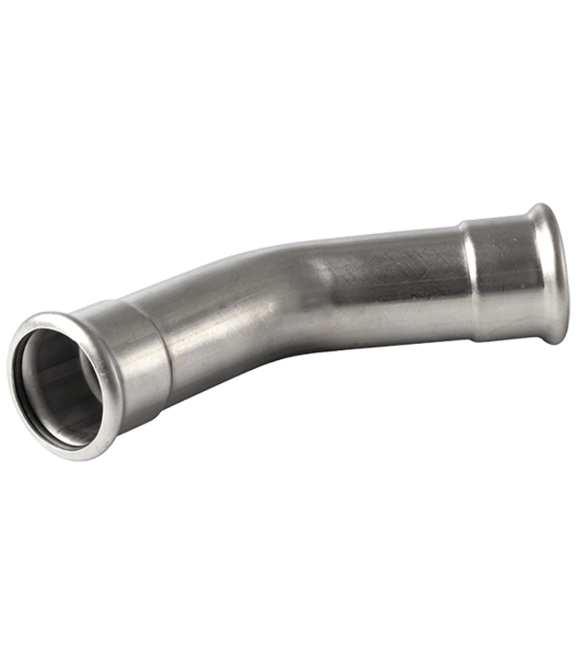 stainless steel mapress bend 45gr 18mm