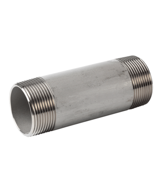 Stainless steel pipe nipple 1/4" x 200 mm