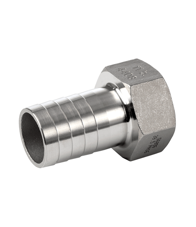 RVS slangpilaar 1-1/2" binnen x 38 mm