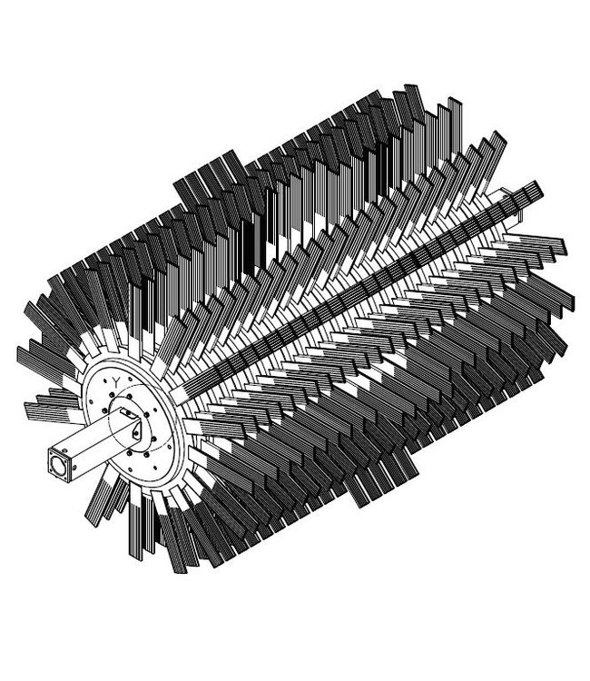 Textiel bezetting meelopende dakwals
