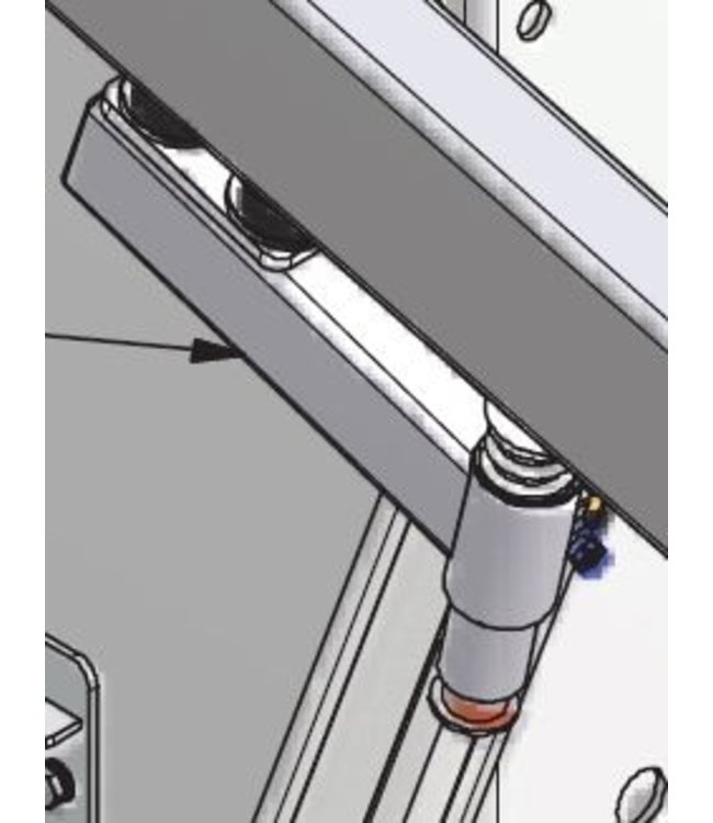 Holz right butt arm for roof roller arm complete