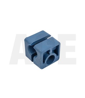 Pipe bracket 8mm blue, 1 hole