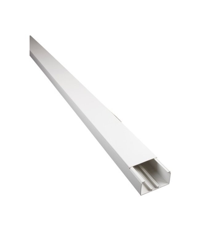 Plastic cable tray white H30x30mm