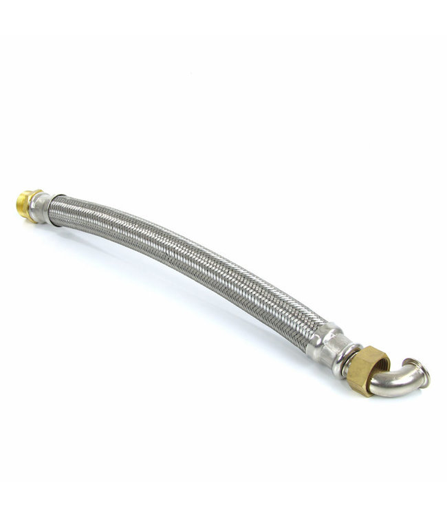 Metal braided hose 60cm, 1" bi 90gr x 1" bui