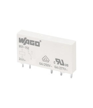 Wago relaisvoet incl relais met led 24vdc 4x NO/NC
