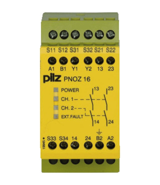 PILZ emergency stop relay 24V-230V AC/DC