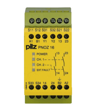 PILZ noodstoprelais 24V AC/DC