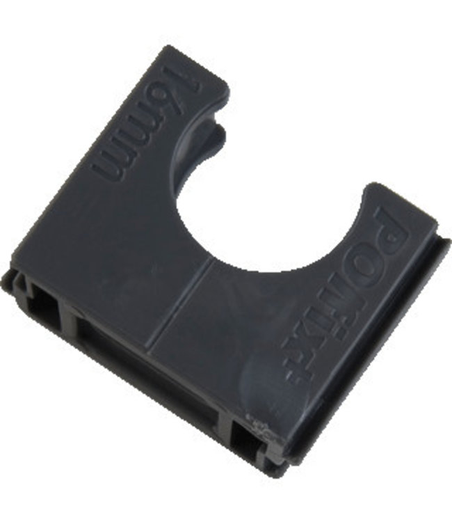 Clamping bracket for 5/8" 16mm PVC/hostalit pipe