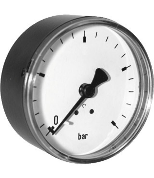 Honeywell manometer 0-10bar 63mm 1/4" achter