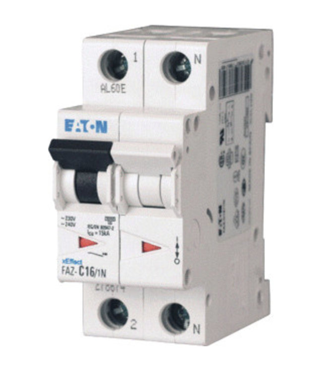 Eaton circuit breaker 10A 1P, type C