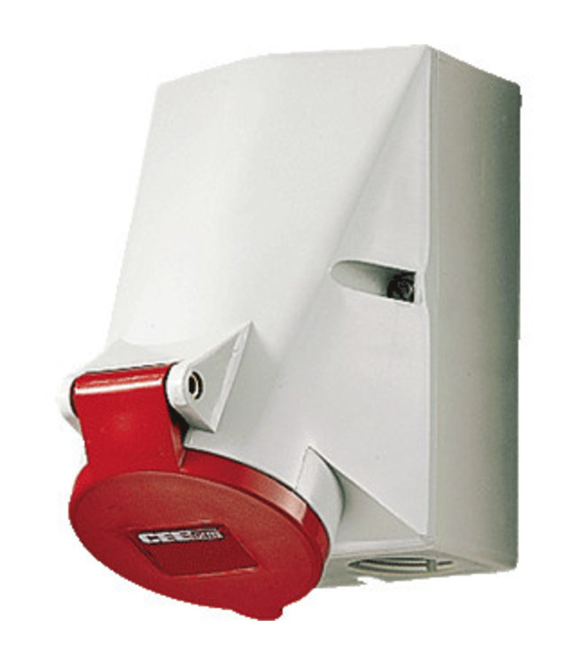 CEE wandcontactdoos 5 polig 380V 32A