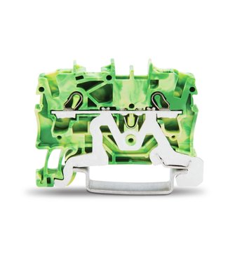 Wago 1-level earth terminal thin, green/yellow 0.25-2.5mm²