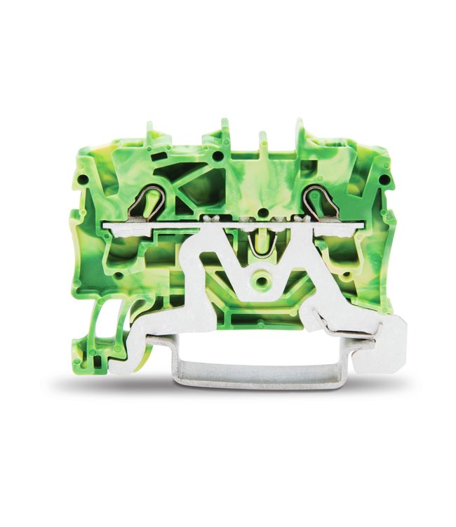 Wago 1-level earth terminal thin, green/yellow 0.25-2.5mm²