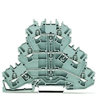 Wago 3-level switch clamp thin, gray 0.25-2.5mm²