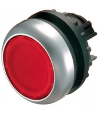 Push button M22 red, suitable for lighting