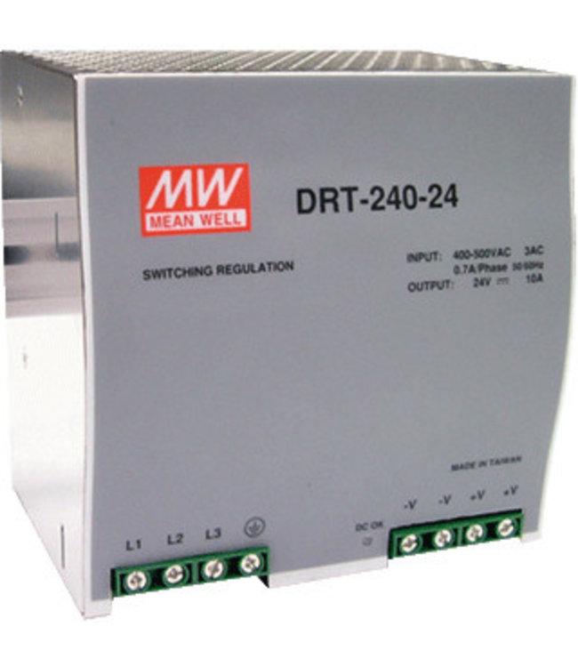 Meanwell voeding 10A 24vdc, 380v