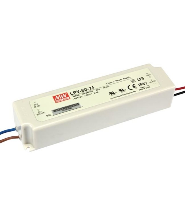 Meanwell led power supply 2.5A 24vdc, 230v