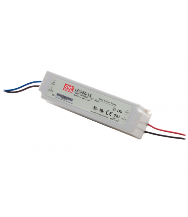 Meanwell ledvoeding  5A 12vdc, 230v