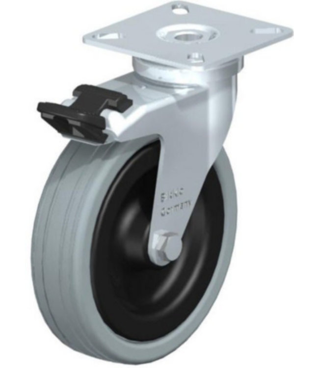 Swivel castor for mobile cash register