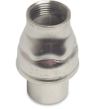 RVS veerbelaste terugslagklep 1-  1/2" max 16bar