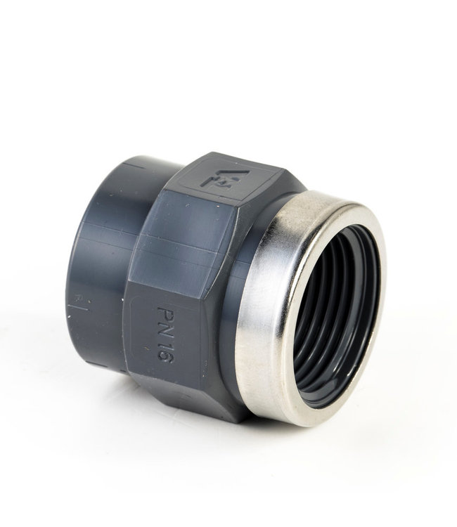 PVC schroefbus 63mm x 1-1/4"