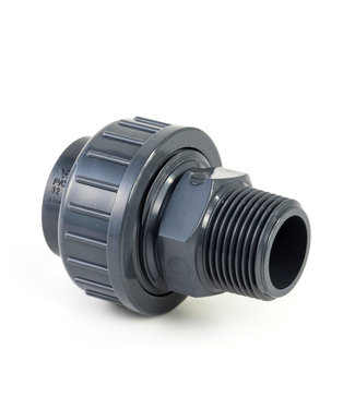 PVC 3-delige koppeling 50mm x 1-1/2" buiten