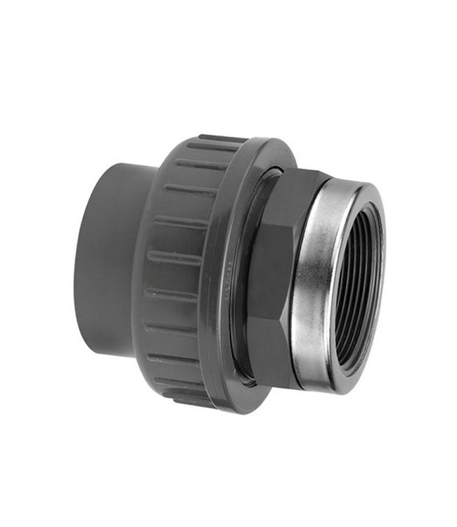 PVC 3-delige koppeling 63mm x 2" binnen