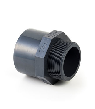 PVC puntstuk 50mm x 1-1/2"