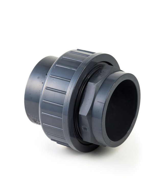 PVC 3-delige koppeling 90mm