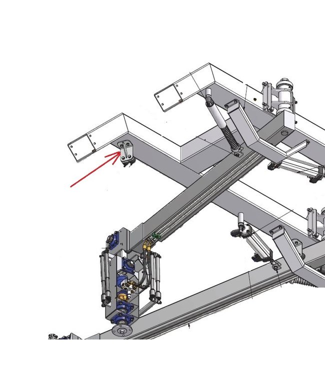 Holz attachment for stop arm on RUW portal