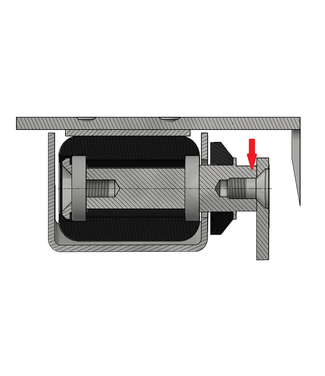 Holz pressure ring for mirror flush ML