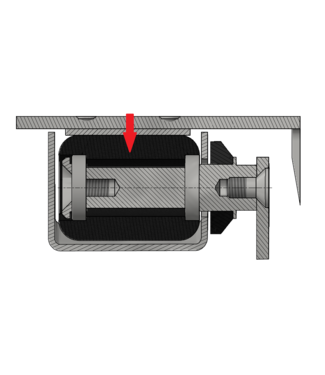 Holz plastic roller for mirror flush ML