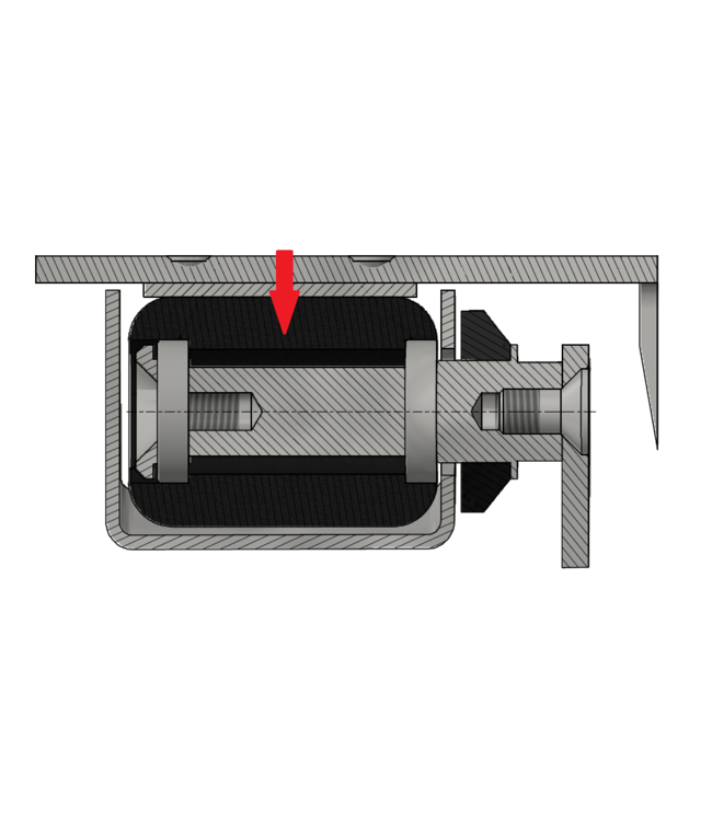 Holz plastic roller for mirror flush ML