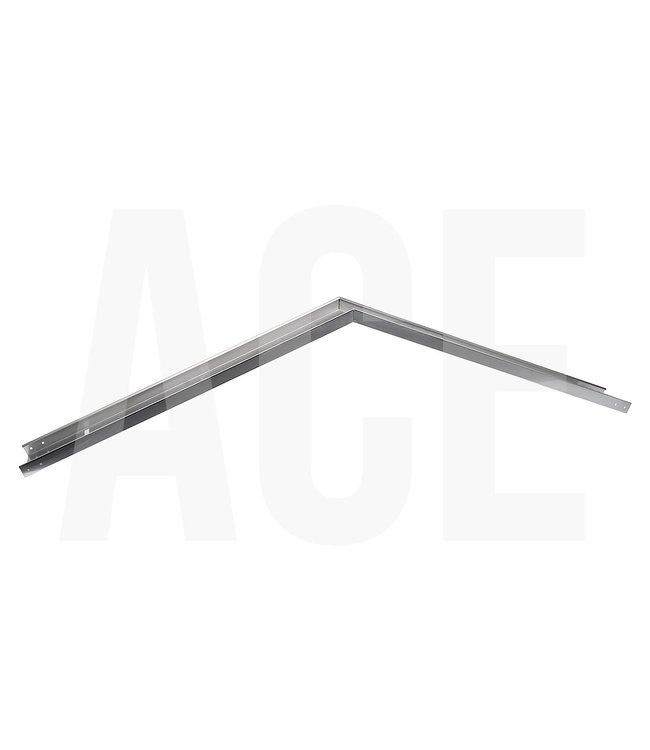 ACE stainless steel gutter H53x80mm 2x1400mm welded with 45gr angle