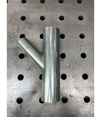 Clevis piece dust suction tube zinc plated 45gr 127mm