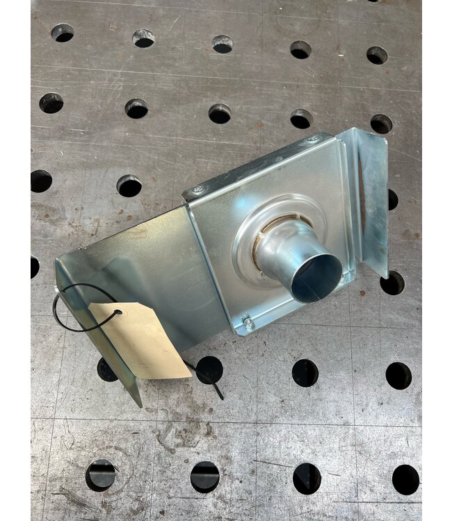 Afsluitklep hand stofzuigbuis verzinkt 50mm